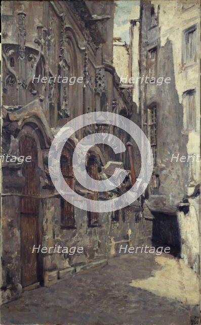 Mass graves of Saint-Gervais-Saint-Protais church, between 1867 and 1908. Creator: Henri Dabadie.