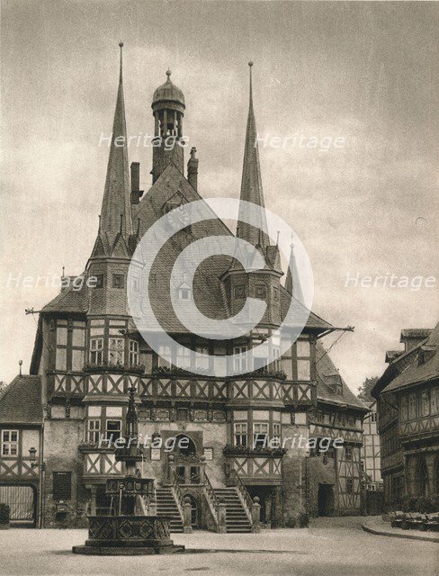 'Wernigerode - Rathaus', 1931. Artist: Kurt Hielscher.