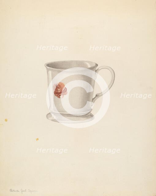 Mug, c. 1939. Creator: Roberta Spicer.