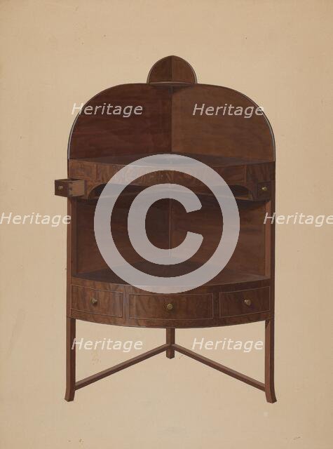 Washstand, c. 1939. Creator: Henry Moran.