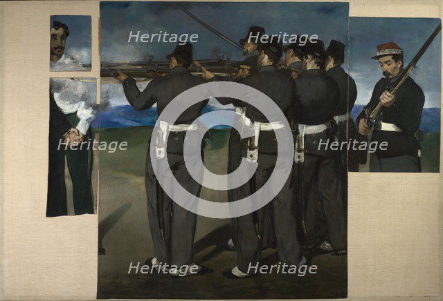 The Execution of Maximilian of Mexico, c. 1868. Artist: Manet, Édouard (1832-1883)