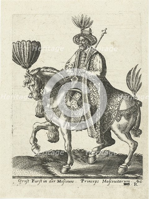 Grand Duke of Muscovy, 1577. Artist: Bruyn, Abraham de (1540-1587)