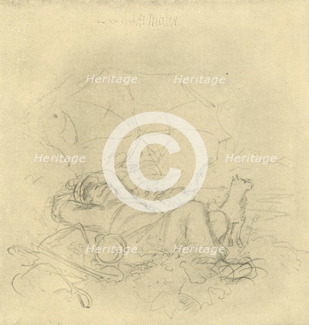 'Der Landschaftsmaler I', mid-late 19th century, (c1924).  Creator: Carl Spitzweg.