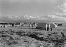 Housing of families living on (WPA) jobs, Kern County, California, 1938. Creator: Dorothea Lange.