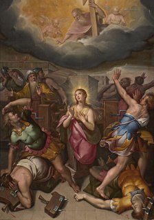 The Martyrdom of Saint Catherine (The Miracle of the Wheel), c1595-1605. Creator: Calvaert; Denys (ca 1540-1619).