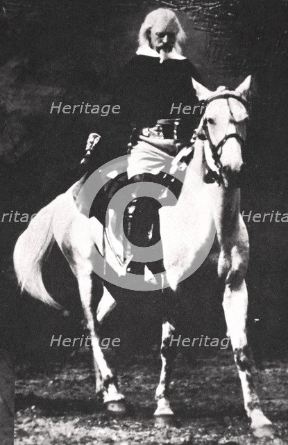 Buffalo Bill towards the end of his Wild West Show days, late 19th or early 20th century. Artist: Unknown