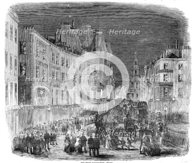 The Peace Illumination: Strand, 1856.  Creator: Unknown.