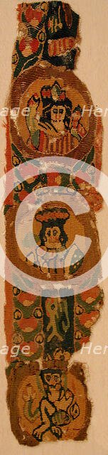 Textile Fragment, Byzantine, 6th-8th century. Creator: Unknown.