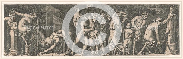 Bacchanalia, ca 1510-1511. Creator: Raimondi, Marcantonio (c. 1480-c. 1534).