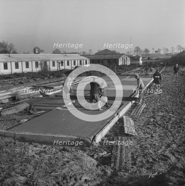 RAF Gaydon, Gaydon, Stratford-on-Avon, Warwickshire, 21/01/1953. Creator: John Laing plc.