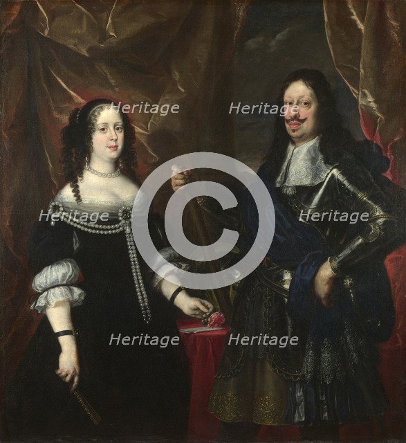 Double Portrait of the Grand Duke Ferdinand II of Tuscany and his Wife Vittoria della Rovere, 1660s. Artist: Sustermans, Justus (Giusto) (1597-1681)