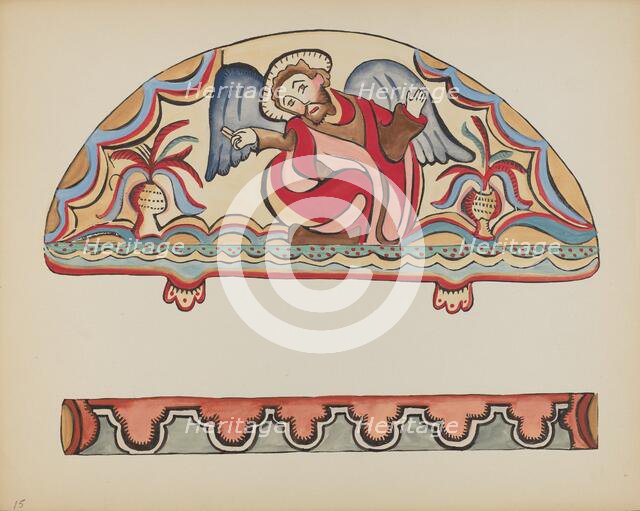 Plate 15: The Creation (Lunette): From Portfolio "Spanish Colonial Designs of New Mexico", 1935/1942 Creator: Unknown.