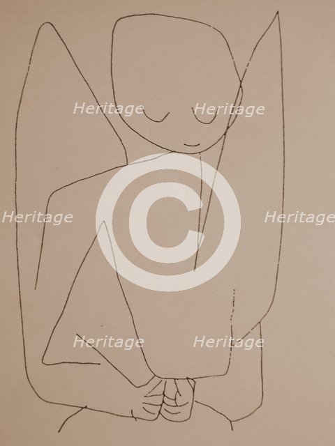 Forgetful Angel (Vergesslicher Engel), 1939. Artist: Klee, Paul (1879-1940)
