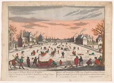 Winter view on the Amstel in Amsterdam, 1742-1801. Creator: Georg Gottfried Winckler.