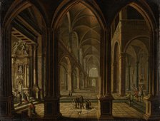 Church Interior, 18th century. Creator: Christian Stocklin.