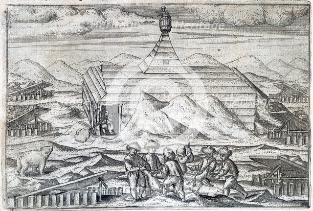 William Barents' Arctic expedition, 1596-1597 (1598). Artist: Unknown