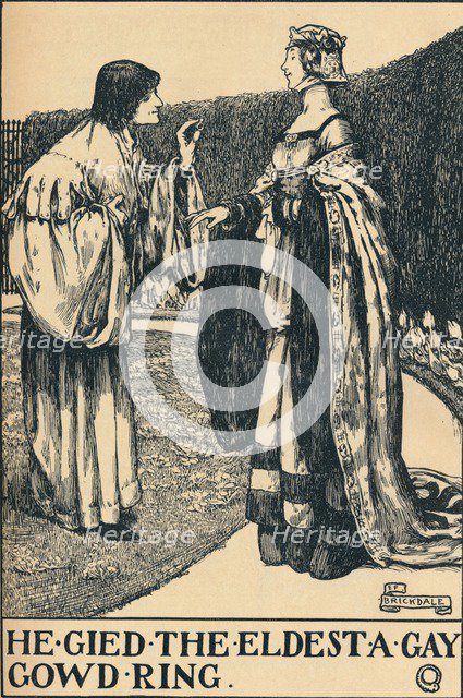 'llustration to The Twa Sisters o' Binnorie, c1900. Artist: Eleanor Fortescue-Brickdale.