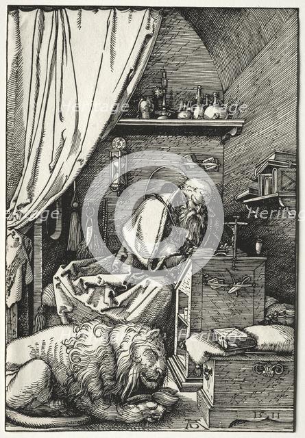 St. Jerome in His Cell, 1511. Creator: Albrecht Dürer (German, 1471-1528).