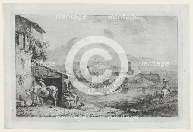 Garigliano Passage (Italy), 1793. Creator: Jean-Jacques de Boissieu.