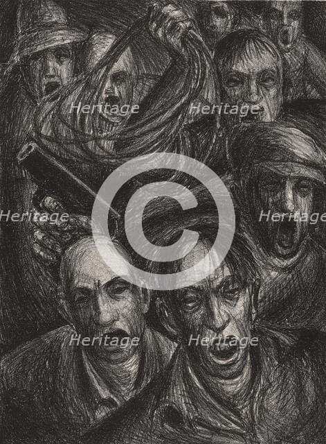 Mob, 1935 - 1939 (Approximate). Creator: Walter Leroy Flint.