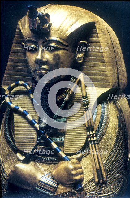 Coffin of Tutankhamun, Ancient Egyptian Pharaoh, c1325 BC. Artist: Anon