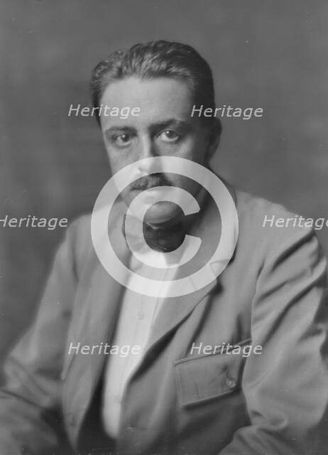 Mr. L.G. Piemantel, portrait photograph, 1918 July 30. Creator: Arnold Genthe.