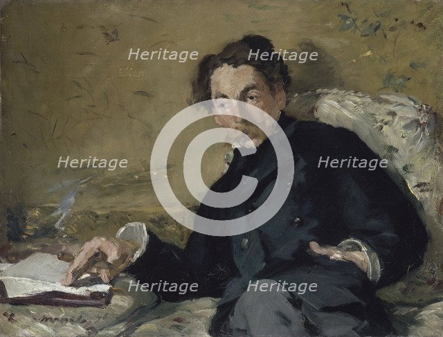 Portrait of Stéphane Mallarmé (1842-1898), 1876. Artist: Manet, Édouard (1832-1883)