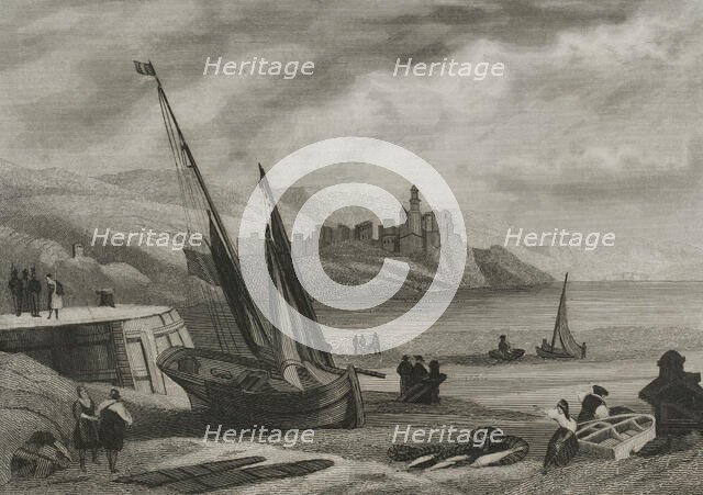 Basque Provinces, (Vascongadas), Guipuzcoa province, Fuenterrabia (Hondarribia)...1853. Creator: Antonio Roca Sallent.