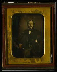 Alfred Jones, three-quarter-length portrait, standing, between 1850 and 1855. Creator: Frederick De Bourg Richards.