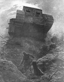 'Le "Tank"; premiere apparition d'un des nouveaux cuirasses de terre de l'armee..., 1916. Creator: Unknown.
