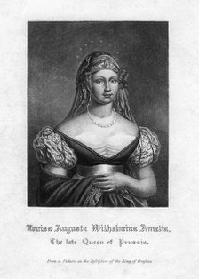 Louise Augusta Wilhelmine Amalie, Queen of Prussia. Artist: Unknown