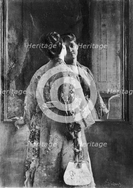 The Japanese Robe, ca. 1872. Creator: Alfred Stevens.