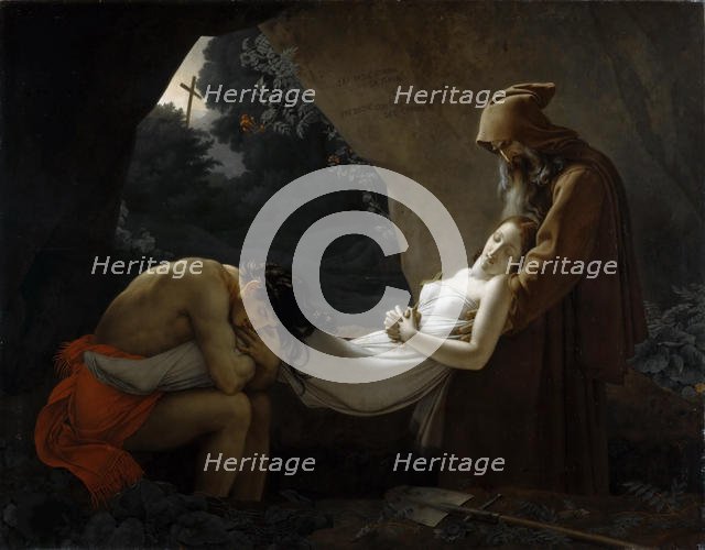 The Entombment of Atala, 1808. Creator: Girodet de Roucy Trioson, Anne Louis (1767-1824).