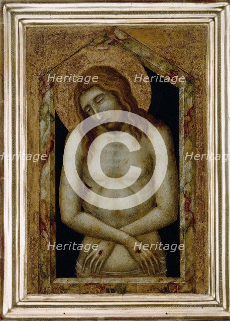 Christ as the Suffering Redeemer. Artist: Lorenzetti, Pietro (ca 1300-ca 1348)