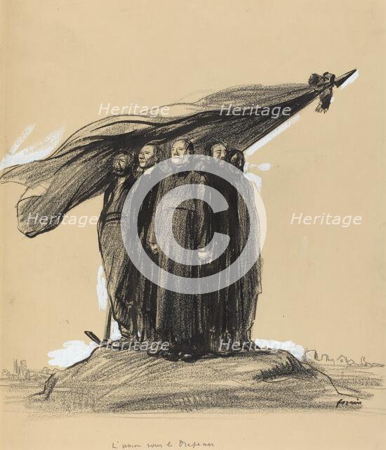 L'union sous le drapeau, c. 1914/1919. Creator: Jean Louis Forain.