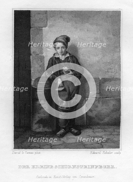 'A little chimney sweep', c1833.  Artist: Edouard Schuler