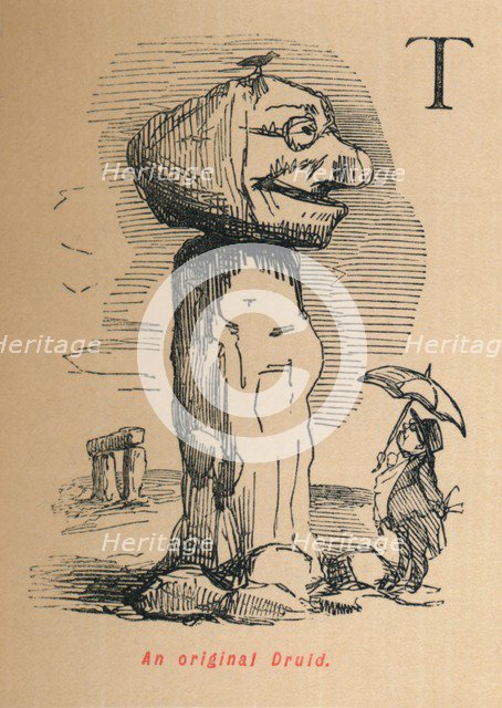 'An original Druid', c1860, (1860). Artist: John Leech.