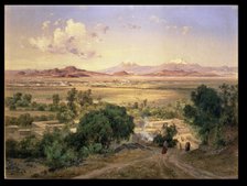  'The Valley of Mexico from the hills of Tacubaya', oil, 1894 by Jose Maria Velasco.