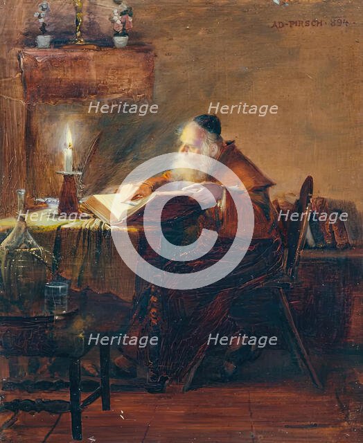 Reading Eremit, 1894. Creator: Adolf Pirsch.