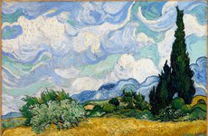 Thumbnail image of Wheat Field with Cypresses, 1889. Artist: Gogh, Vincent, van (1853-1890)
