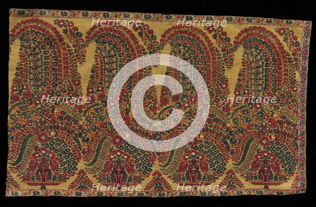 Border Fragment of a Shawl, early 1800s. Creator: Unknown.