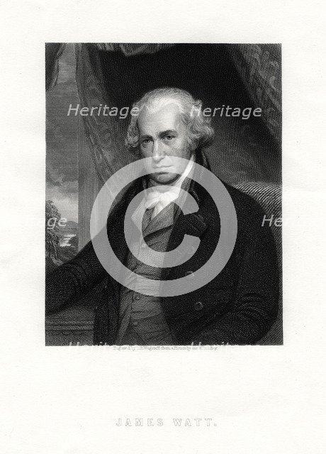 James Watt, Scottish inventor and engineer, 19th century.Artist: CE Wagstaff