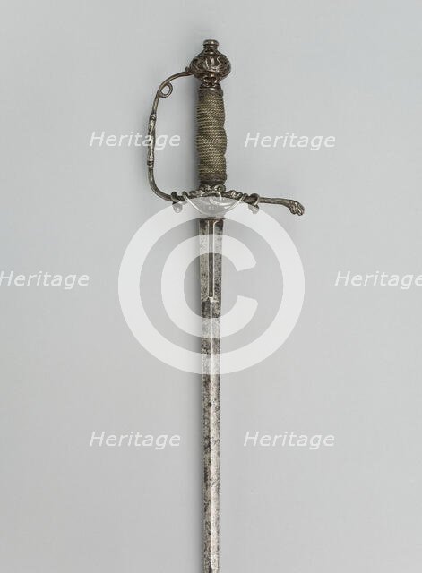 Smallsword, Europe, western, c. 1640/60. Creator: Unknown.