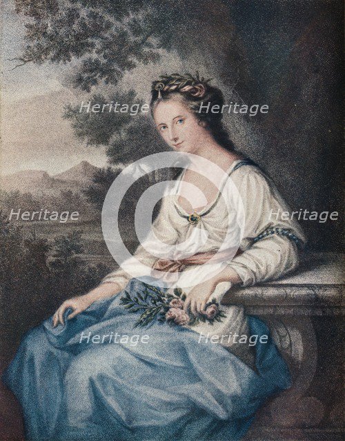 Honourable Anne Damer, 18th century, (1904). Creator: Thomas Ryder.
