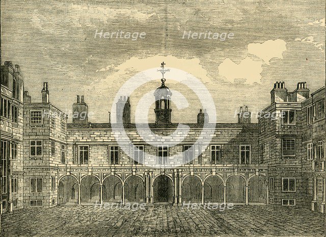 'Court of Old Somerset House, from the North', (1881). Creator: Unknown.