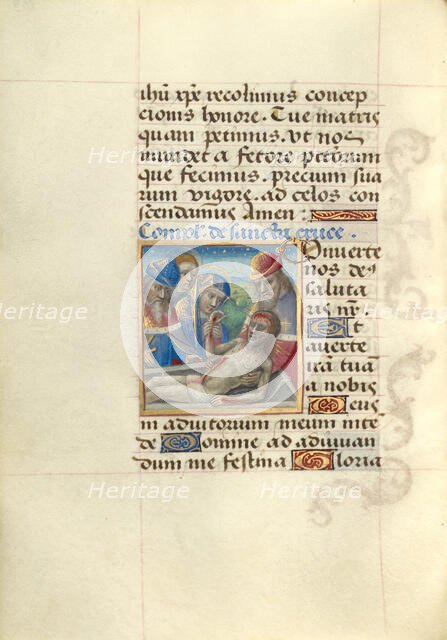 Entombment of Christ; Poncher Hours, about 1500. Creator: Master of Cardinal Bourbon.