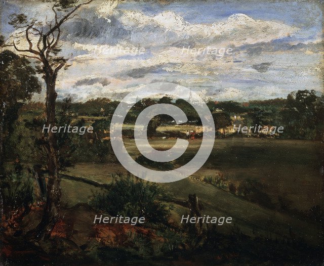 'View of Highgate from Hampstead Heath', early 19th century. Artist: John Constable