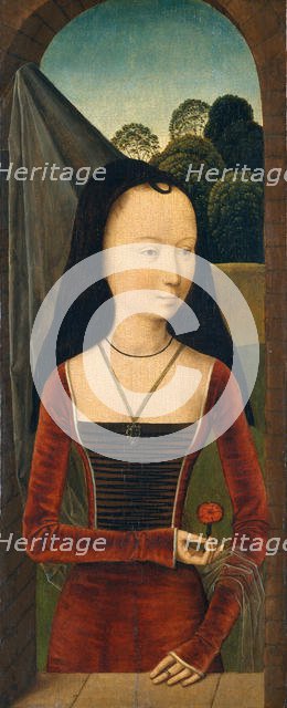 Young Woman with a Pink, ca. 1485-90. Creator: Hans Memling.
