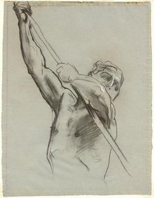 Male Torso with Pole, 1890-1900. Creator: John Singer Sargent.