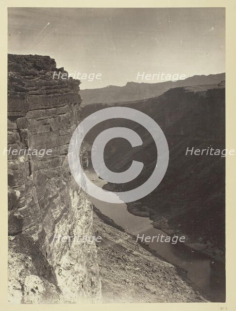 Grand Cañon, Colorado River, Near Paria Creek, Looking East, 1872. Creator: William H. Bell.